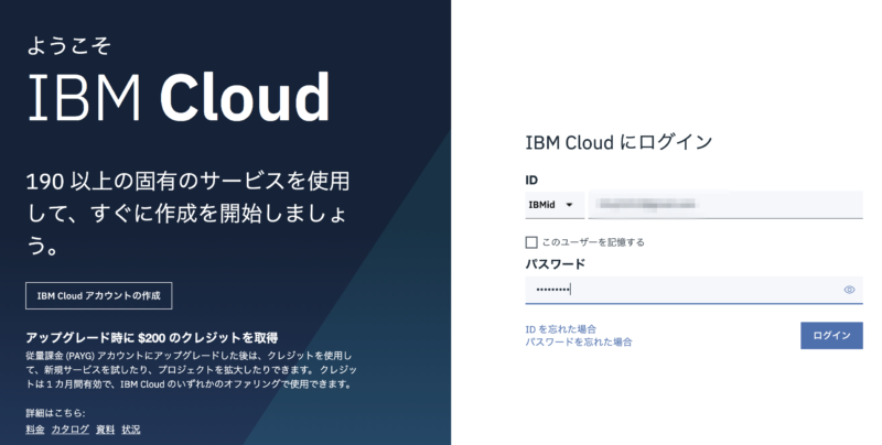 ibm cloud login